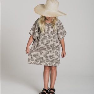 Rylee and Cru Pebble Palm leaf dress